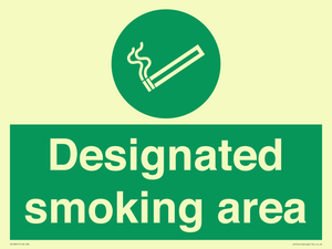 Designated smoking area